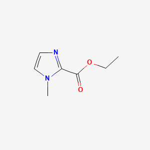 Ethyl 1-methyl-1H-imidazole-2-carboxylate chemical structure (CAS 30148-21-1)