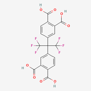 4,4'-(Perfluoropropane-2,2-diyl)diphthalic acid chemical structure (CAS 3016-76-0)
