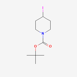 tert-Butyl 4-iodopiperidine-1-carboxylate chemical structure (CAS 301673-14-3)