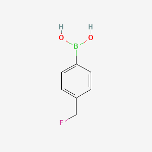 (4-(Fluoromethyl)phenyl)boronic acid chemical structure (CAS 301699-41-2)