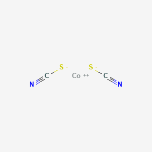 Cobalt(II) thiocyanate chemical structure (CAS 3017-60-5)