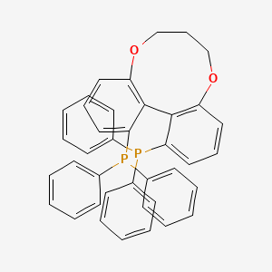 (R)-1,13-Bis(diphenylphosphino)-7,8-dihydro-6H-dibenzo[f,h][1,5]dioxonine chemical structure (CAS 301847-89-2)