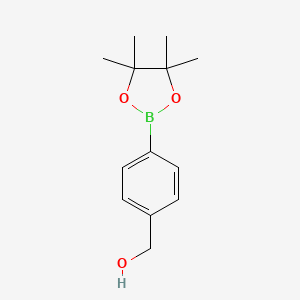 (4-(4,4,5,5-Tetramethyl-1,3,2-dioxaborolan-2-yl)phenyl)methanol chemical structure (CAS 302348-51-2)