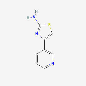 4-(Pyridin-3-yl)thiazol-2-amine chemical structure (CAS 30235-27-9)