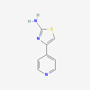 4-(Pyridin-4-yl)thiazol-2-amine chemical structure (CAS 30235-28-0)