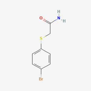 2-((4-Bromophenyl)thio)acetamide chemical structure (CAS 30243-07-3)