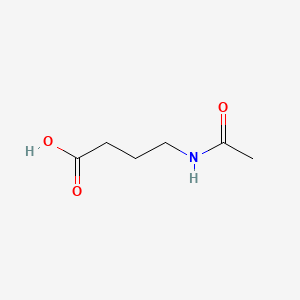 4-Acetamidobutanoic acid chemical structure (CAS 3025-96-5)