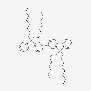 9,9,9',9'-Tetraoctyl-9H,9'H-2,2'-bifluorene chemical structure (CAS 302554-79-6)