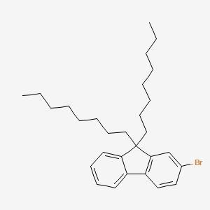 2-Bromo-9,9-dioctyl-9H-fluorene chemical structure (CAS 302554-80-9)