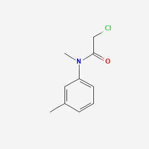2-Chloro-N-methyl-N-(m-tolyl)acetamide chemical structure (CAS 30264-75-6)