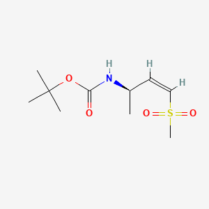 tert-Butyl (R,Z)-(4-(methylsulfonyl)but-3-en-2-yl)carbamate chemical structure (CAS 3026507-09-2)