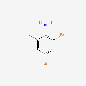 2-Amino-3,5-dibromotoluene chemical structure (CAS 30273-41-7)