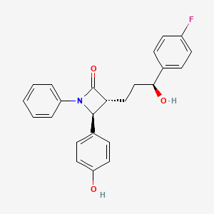 (3R,4S)-3-((S)-3-(4-Fluorophenyl)-3-hydroxypropyl)-4-(4-hydroxyphenyl)-1-phenylazetidin-2-one chemical structure (CAS 302781-98-2)