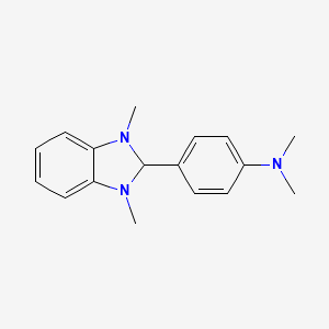 4-(1,3-Dimethyl-2,3-dihydro-1H-benzo[d]imidazol-2-yl)-N,N-dimethylaniline chemical structure (CAS 302818-73-1)