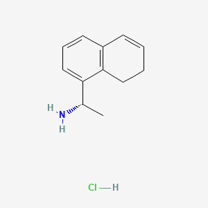 (S)-1-(7,8-Dihydronaphthalen-1-yl)ethan-1-amine hydrochloride chemical structure (CAS 3029247-61-5)