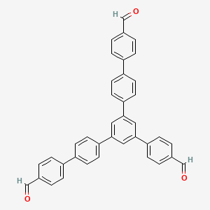 5''-(4-Formylphenyl)-[1,1':4',1'':3'',1''':4''',1''''-quinquephenyl]-4,4''''-dicarbaldehyde chemical structure (CAS 3029262-99-2)