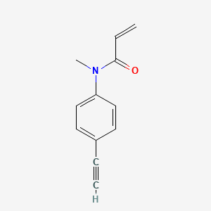 N-(4-Ethynylphenyl)-N-methylacrylamide chemical structure (CAS 3029263-19-9)