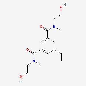 N1,N3-Bis(2-hydroxyethyl)-N1,N3-dimethyl-5-vinylisophthalamide chemical structure (CAS 3029269-75-5)