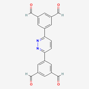 5,5'-(Pyridazine-3,6-diyl)diisophthalaldehyde chemical structure (CAS 3029269-86-8)