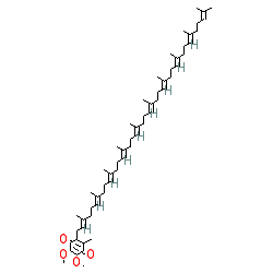(all-E)-2-(3,7,11,15,19,23,27,31,35,39-Decamethyl-2,6,10,14,18,22,26,30,34,38-tetracontadecaenyl)-5,6-dimethoxy-3-methyl-2,5-cyclohexadiene-1,4-dione chemical structure (CAS 303-98-0)