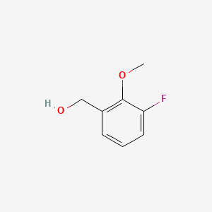 3-Fluoro-2-methoxybenzenemethanol chemical structure (CAS 303043-91-6)