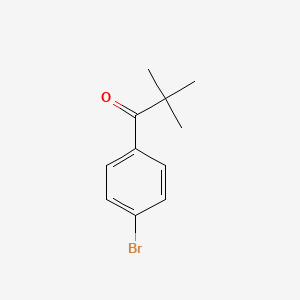 1-(4-Bromophenyl)-2,2-dimethylpropan-1-one chemical structure (CAS 30314-45-5)