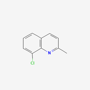 8-Chloro-2-methylquinoline chemical structure (CAS 3033-82-7)