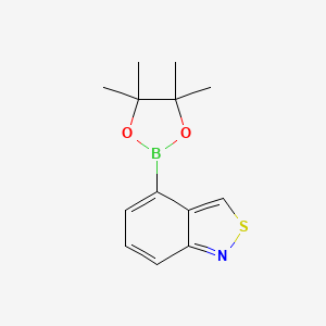 4-(4,4,5,5-Tetramethyl-1,3,2-dioxaborolan-2-yl)benzo[c]isothiazole chemical structure (CAS 3033047-79-6)