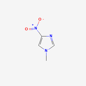 1-Methyl-4-nitroimidazole chemical structure (CAS 3034-41-1)