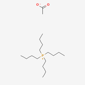 Tetrabutylphosphonium acetate chemical structure (CAS 30345-49-4)