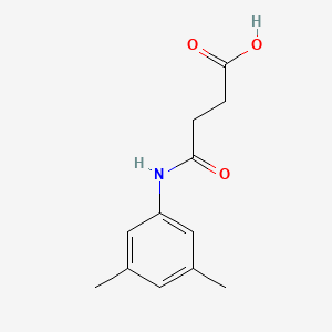 4-((3,5-Dimethylphenyl)amino)-4-oxobutanoic acid chemical structure (CAS 303770-90-3)