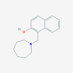 1-(Azepan-1-ylmethyl)naphthalen-2-ol chemical structure (CAS 303790-97-8)
