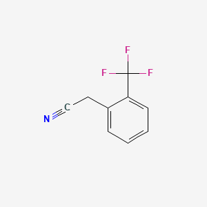 2-(Trifluoromethyl)phenylacetonitrile chemical structure (CAS 3038-47-9)