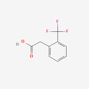 2-(Trifluoromethyl)phenylacetic acid chemical structure (CAS 3038-48-0)