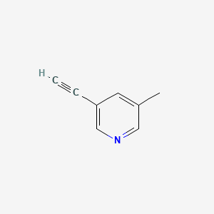 3-Ethynyl-5-methylpyridine chemical structure (CAS 30413-53-7)