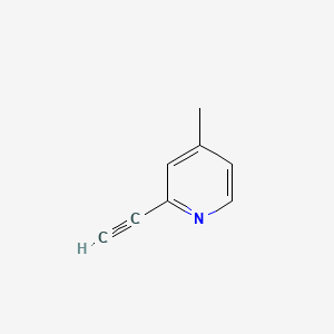 2-Ethynyl-4-methylpyridine chemical structure (CAS 30413-54-8)