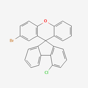 2'-Bromo-4-chlorospiro[fluorene-9,9'-xanthene] chemical structure (CAS 3042885-54-8)
