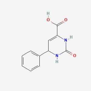 2-Oxo-6-phenyl-1,2,3,6-tetrahydropyrimidine-4-carboxylic acid chemical structure (CAS 304443-33-2)