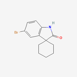 5'-Bromospiro[cyclohexane-1,3'-indolin]-2'-one chemical structure (CAS 304468-42-6)