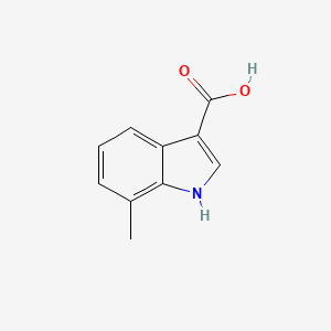 7-Methyl-1H-indole-3-carboxylic acid chemical structure (CAS 30448-16-9)