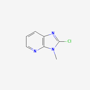 2-Chloro-3-methyl-3H-imidazo[4,5-b]pyridine chemical structure (CAS 30458-68-5)