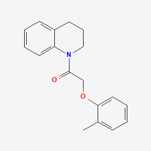 1-(3,4-Dihydroquinolin-1(2H)-yl)-2-(o-tolyloxy)ethanone chemical structure (CAS 304676-35-5)