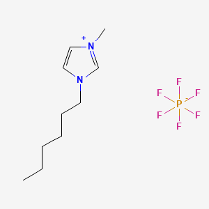 1-Hexyl-3-methyl-1H-imidazol-3-ium hexafluorophosphate(V) chemical structure (CAS 304680-35-1)