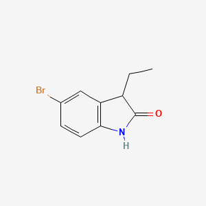 5-Bromo-3-ethylindolin-2-one chemical structure (CAS 304876-05-9)