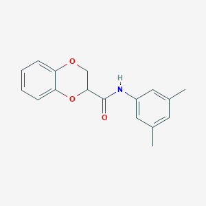 N-(3,5-Dimethylphenyl)-2,3-dihydrobenzo[b][1,4]dioxine-2-carboxamide chemical structure (CAS 304888-67-3)