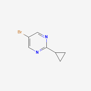 5-Bromo-2-cyclopropylpyrimidine chemical structure (CAS 304902-96-3)