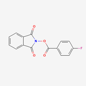 1,3-Dioxoisoindolin-2-yl 4-fluorobenzoate chemical structure (CAS 305359-06-2)