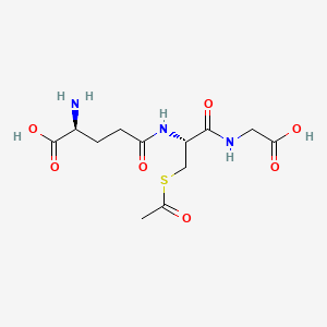N5-((R)-3-(Acetylthio)-1-((carboxymethyl)amino)-1-oxopropan-2-yl)-L-glutamine chemical structure (CAS 3054-47-5)