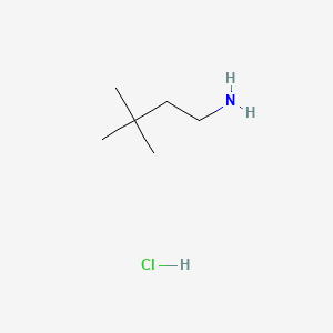 3,3-Dimethylbutan-1-amine hydrochloride chemical structure (CAS 30564-98-8)