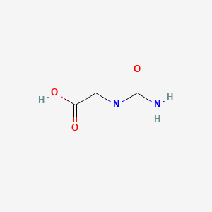 2-(1-Methylureido)acetic acid chemical structure (CAS 30565-25-4)